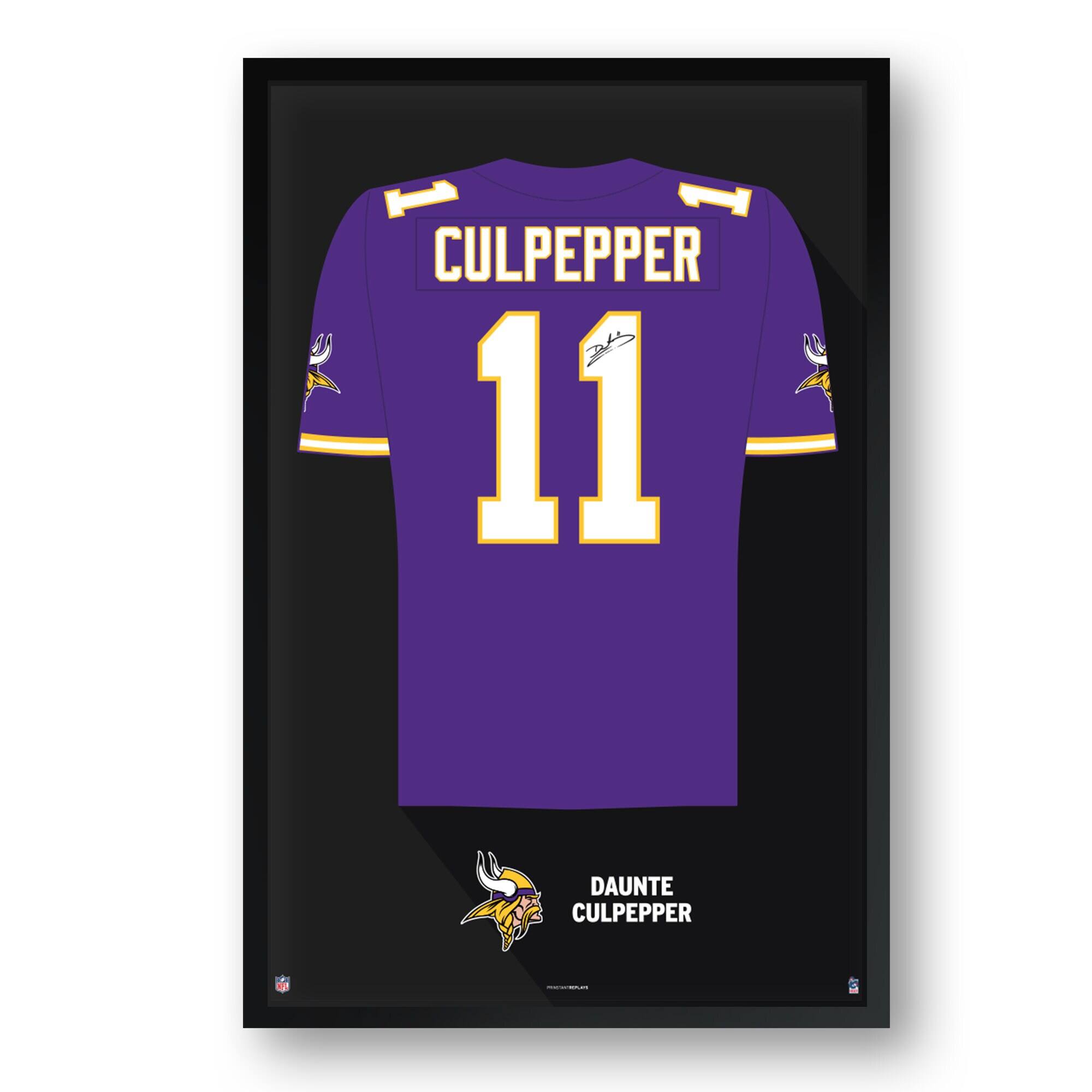 Daunte Culpepper Minnesota Vikings Framed 14" x 20" Retired Jersey Art Print