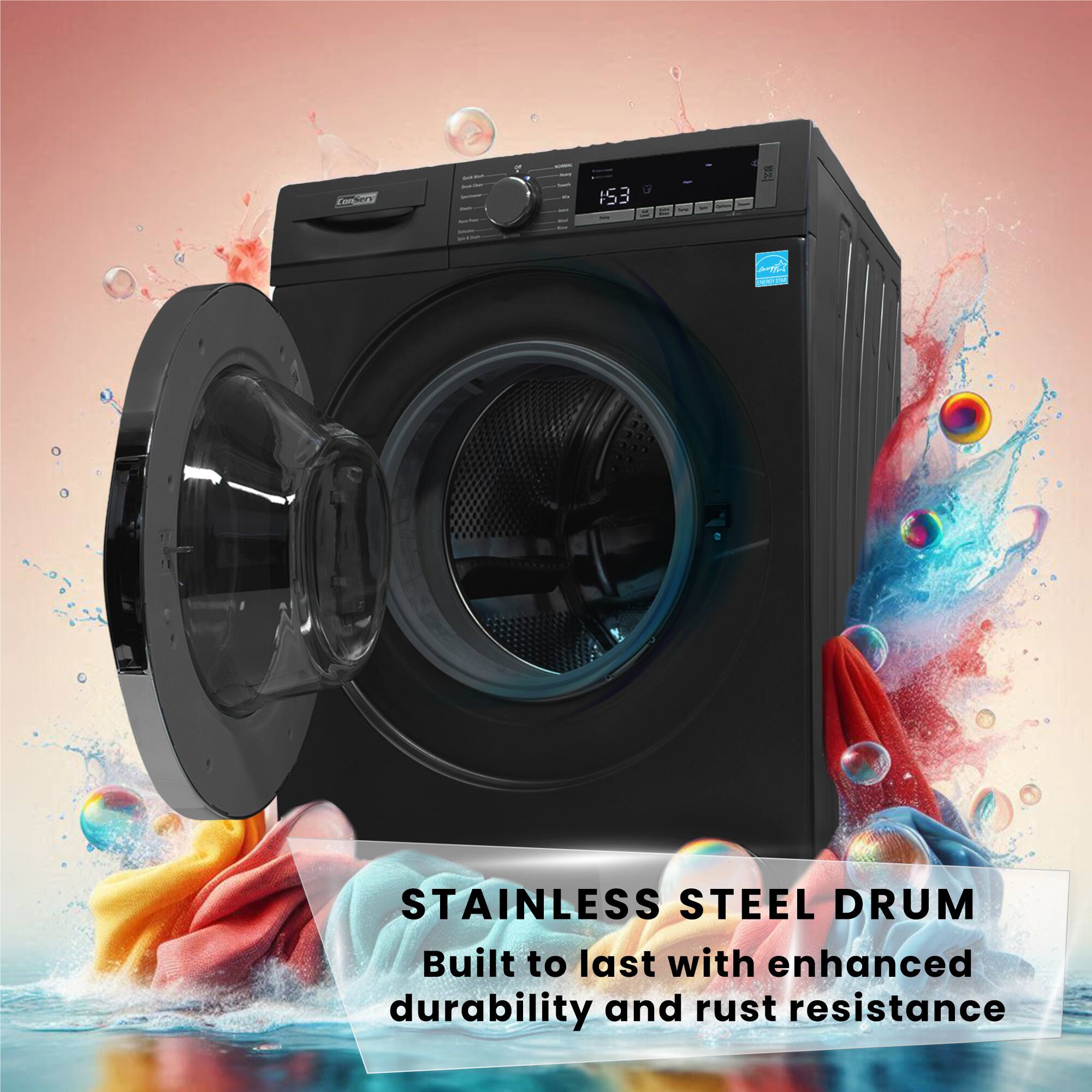Codinn S3 Stainless Steel Drum Built to last with enhanced durability and rust resistance