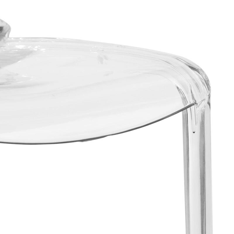Alt View 3. LeisureMod - Murray 4-Pieces Modern Plastic Dining Chair with Transparent Design Fully Assembled - Clear.