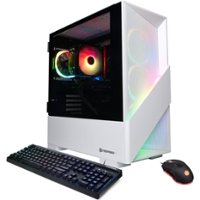 CyberPowerPC - Gamer Master Gaming Desktop - AMD Ryzen 7 9700X - 16GB Memory - NVIDIA GeForce RTX 4060 Ti 8GB - 2TB SSD - White - Front_Zoom