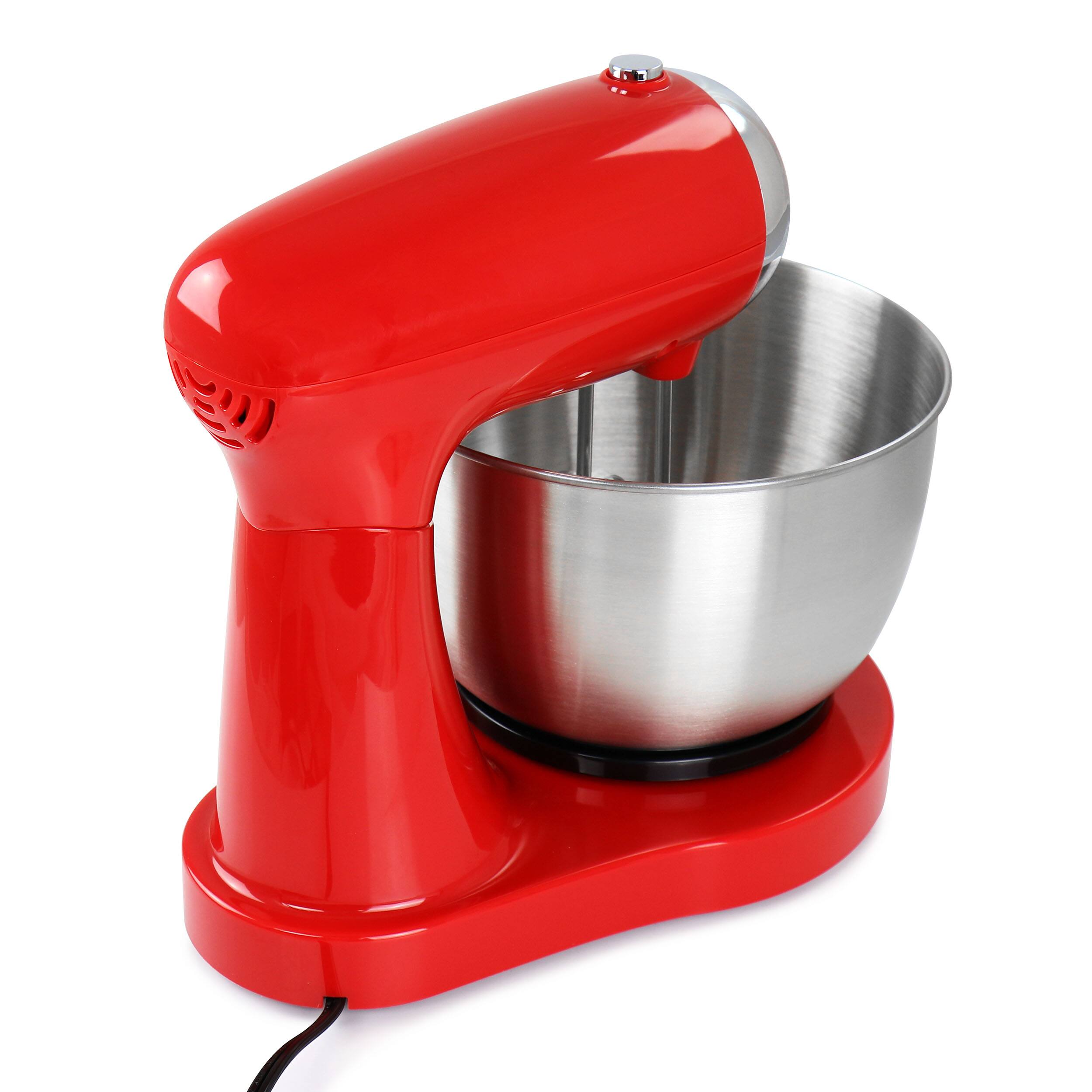 Alt View 3. Better Chef - Better Chef 350 Watt MegaMix Stand Mixer in Red - Red.