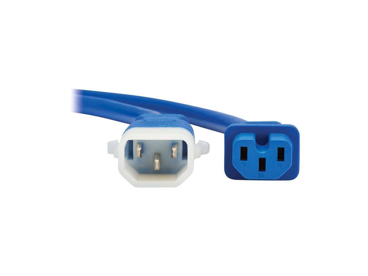 Alt View 2. Eaton - Eaton Tripp Lite Series 6ft PDU Power Cords C15 to P-Lock C14 Blue 6 Pack - Blue.
