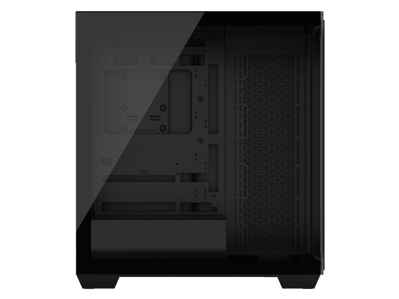 Alt View 10. CORSAIR - Corsair 3500X Mid-Tower PC Case - Mid-tower - Black - Tempered Glass - Mini ITX, Micro ATX, ATX, EATX Motherboard - Black.