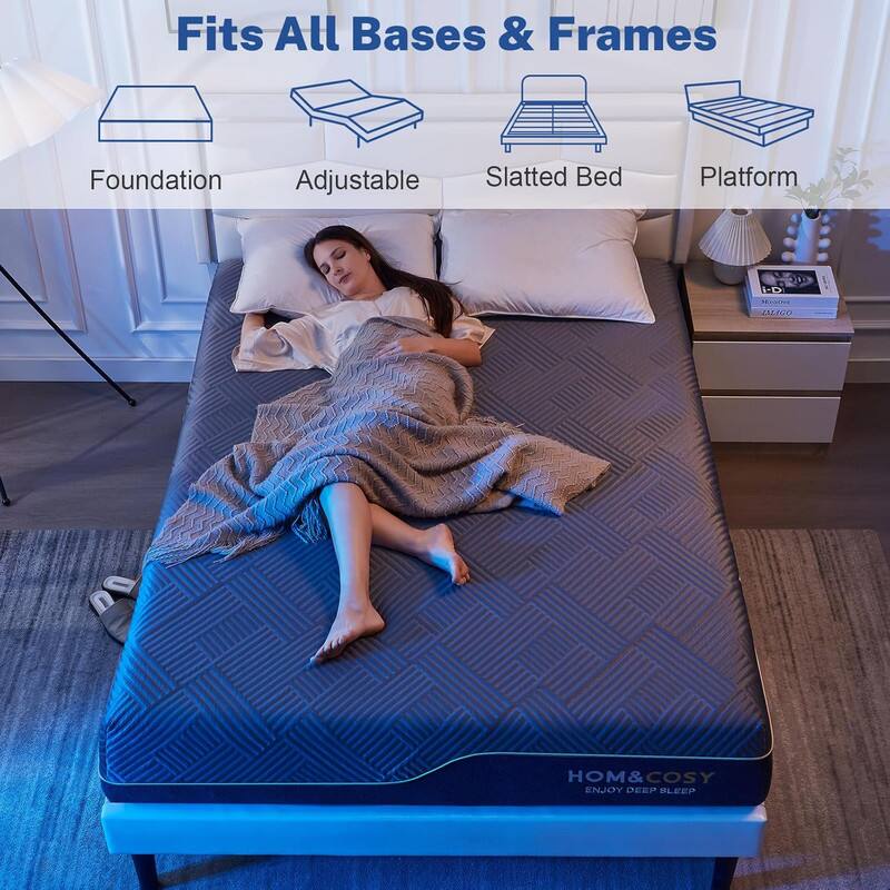Fits All Bases & Frames Foundation Adjustable Slatted Bed Platform HOM&COSY ENJOY DEEP SLEEP
