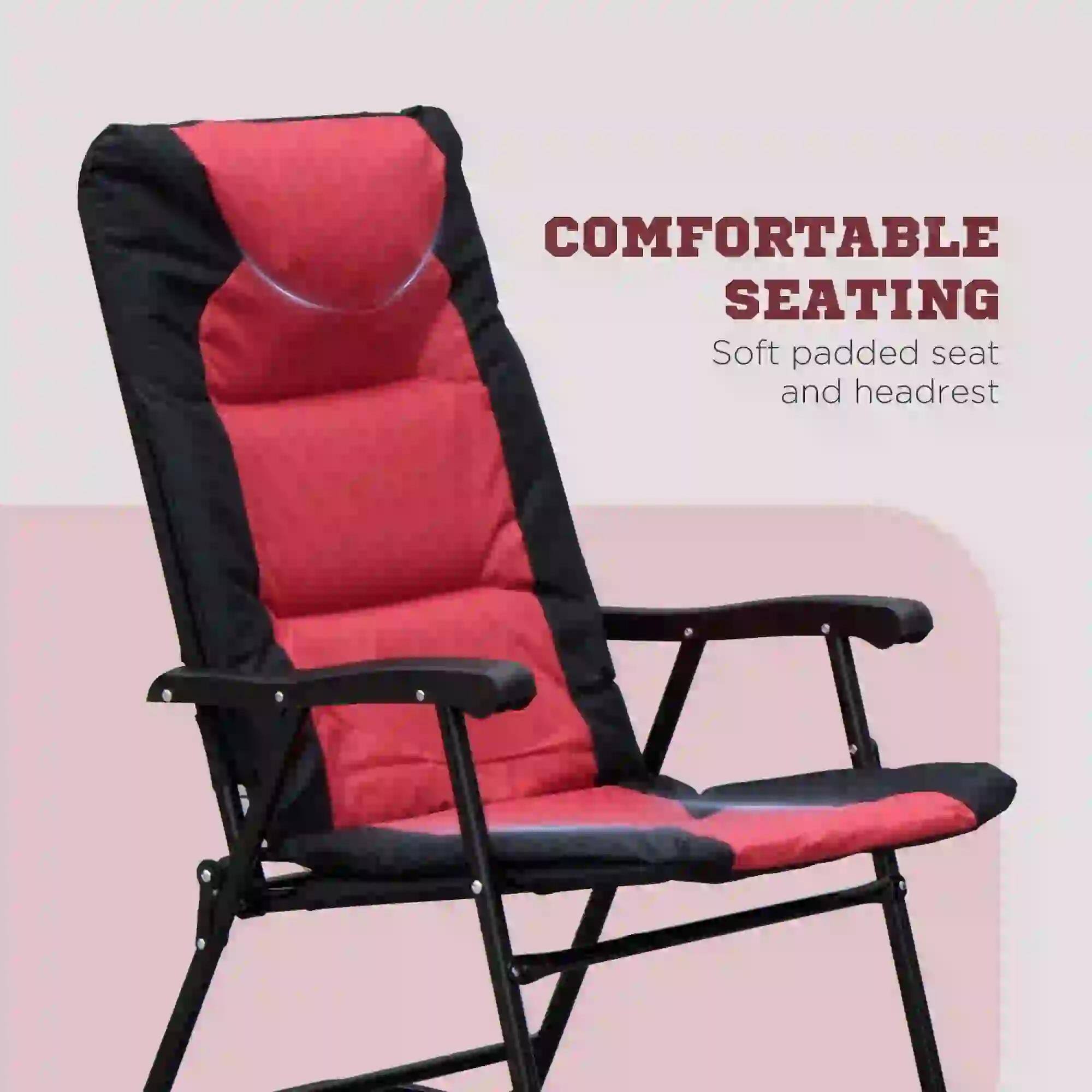 COMFORTABLE SEATING  
Soft padded seat and headrest