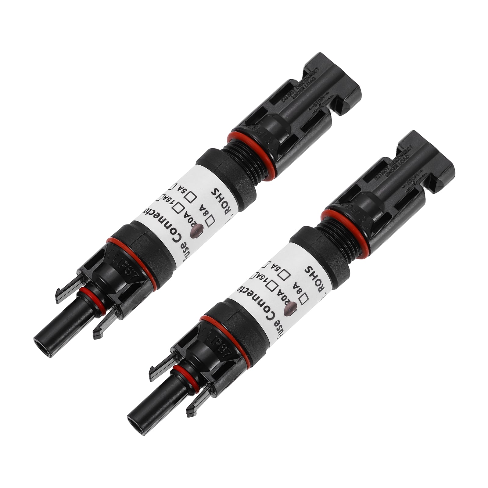 Unique Bargains - 2pcs 20A Solar Fuse Holder Inline 1000V IP67 Waterproof Male/Female Connector with Fuse for PV System - Black price history on PriceWatchPro