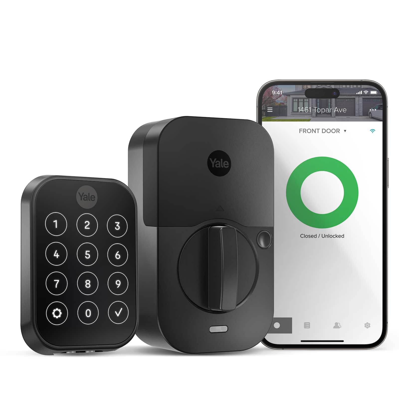 Yale – Assure 2 Valdosta Lever Smart Lock Wi-Fi Replacement Deadbolt with Touchscreen and App Access – Black Suede Sansujyuku sansujyuku.com