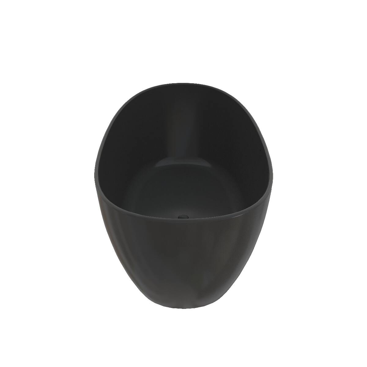 Loheer 65 Inch Solid Surface Freestanding Bathtub Deep Soaking Tub ...