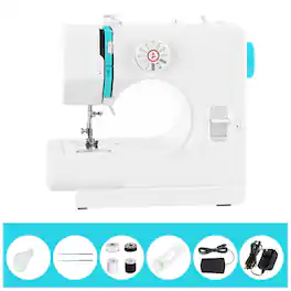 Oumilen - 12-Stitch Sewing Machine - Mini Electric Sewing Machine for Beginners, Home DIY, and Small Projects