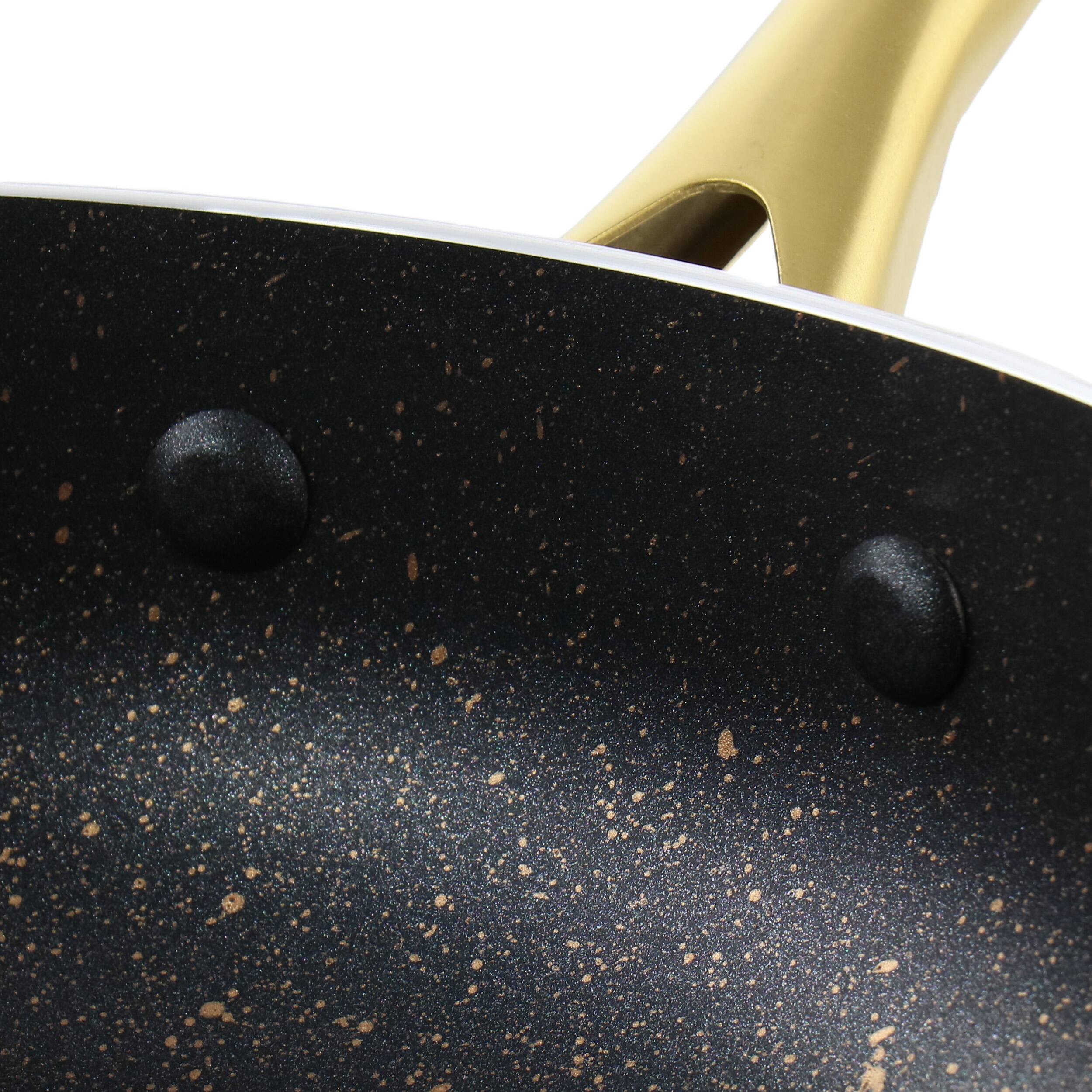 Alt View 2. Gibson - Gibson Home Ellsworth 12 Inch Aluminum Nonstick Frying Pan - Black.