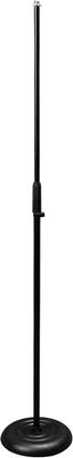 Gator Frameworks - Rok-it Tubular Microphone Stand With 10" Round Cast Iron Base & Twist Clutch Height Adjustment, Heavy Duty Construction