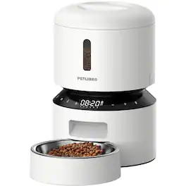 PETLIBRO - Granary Stainless Steel 3L Automatic Dog and Cat Feeder with Voice Recorder - White