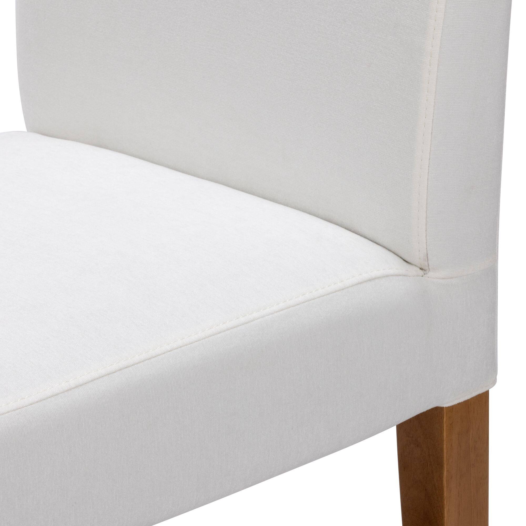 Alt View 4. Plank+Beam - Chesnee Dining Chair with Short Slipcover, Bone MB2405-01 (2 Pack) - Bone.