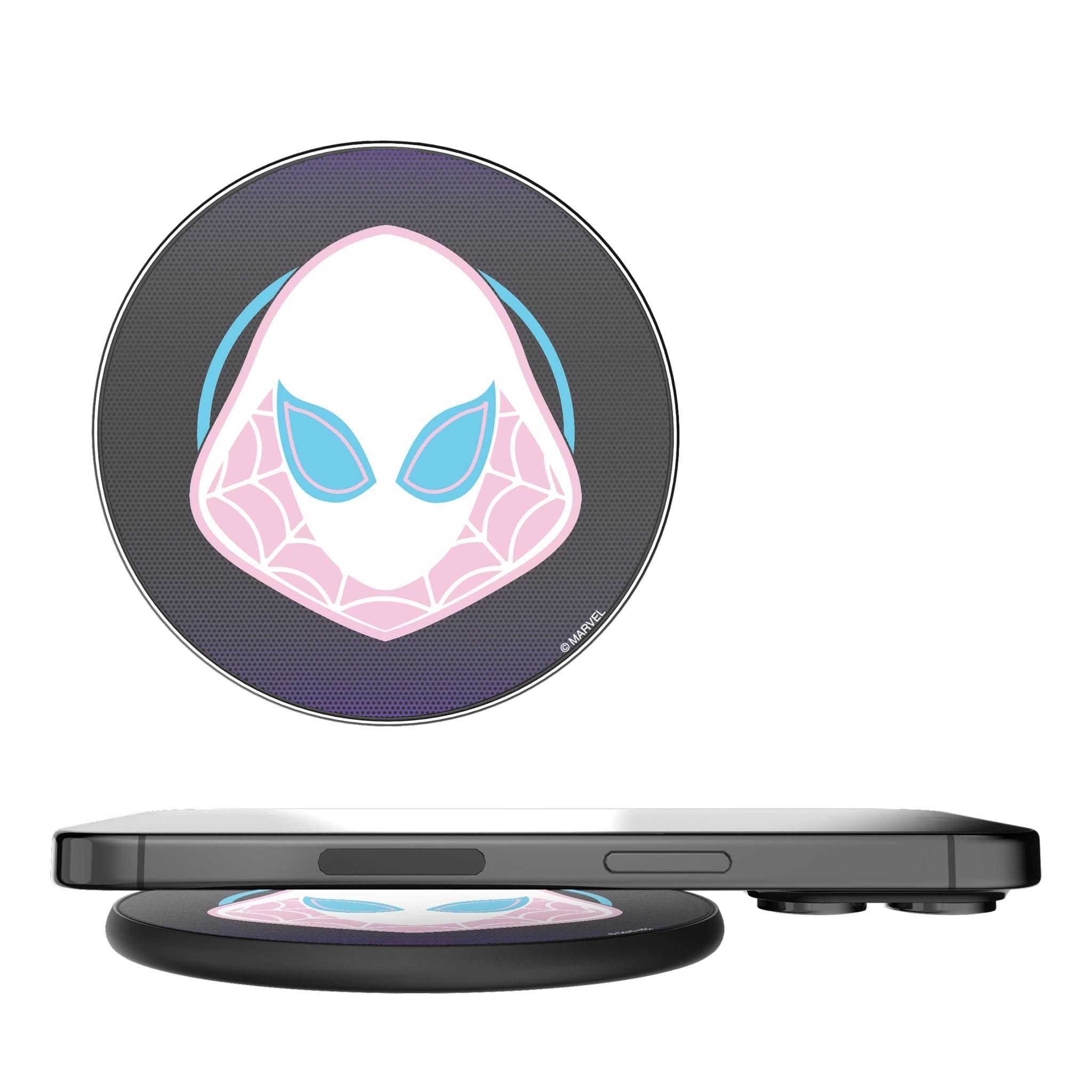 Keyscaper - Marvel Grid 15-Watt Wireless Charger - Spider-Gwen