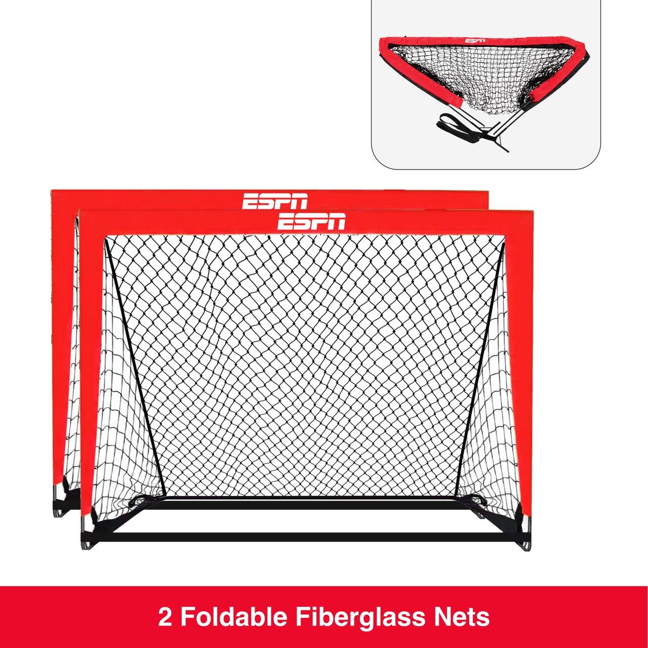 ESPN ESPN  
2 Foldable Fiberglass Nets