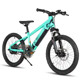JOYSTAR - Glidex 20 Inch Kids Electric Bike for Boys Girls Ages 6+, 15.5MPH Max Speed Electric Bicycle - Green