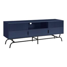 Furniture of America - Yaztra TV Stand Fits TV's up to 65 in. with 3 Drawers - Blue
