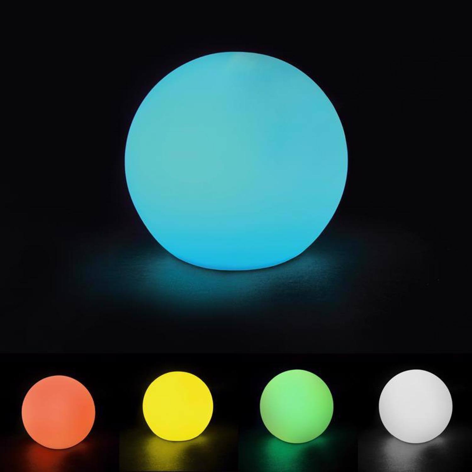 Left. FEIT ELECTRIC - Feit Wireless Bluetooth Weather Resistant Color Changing Speaker.