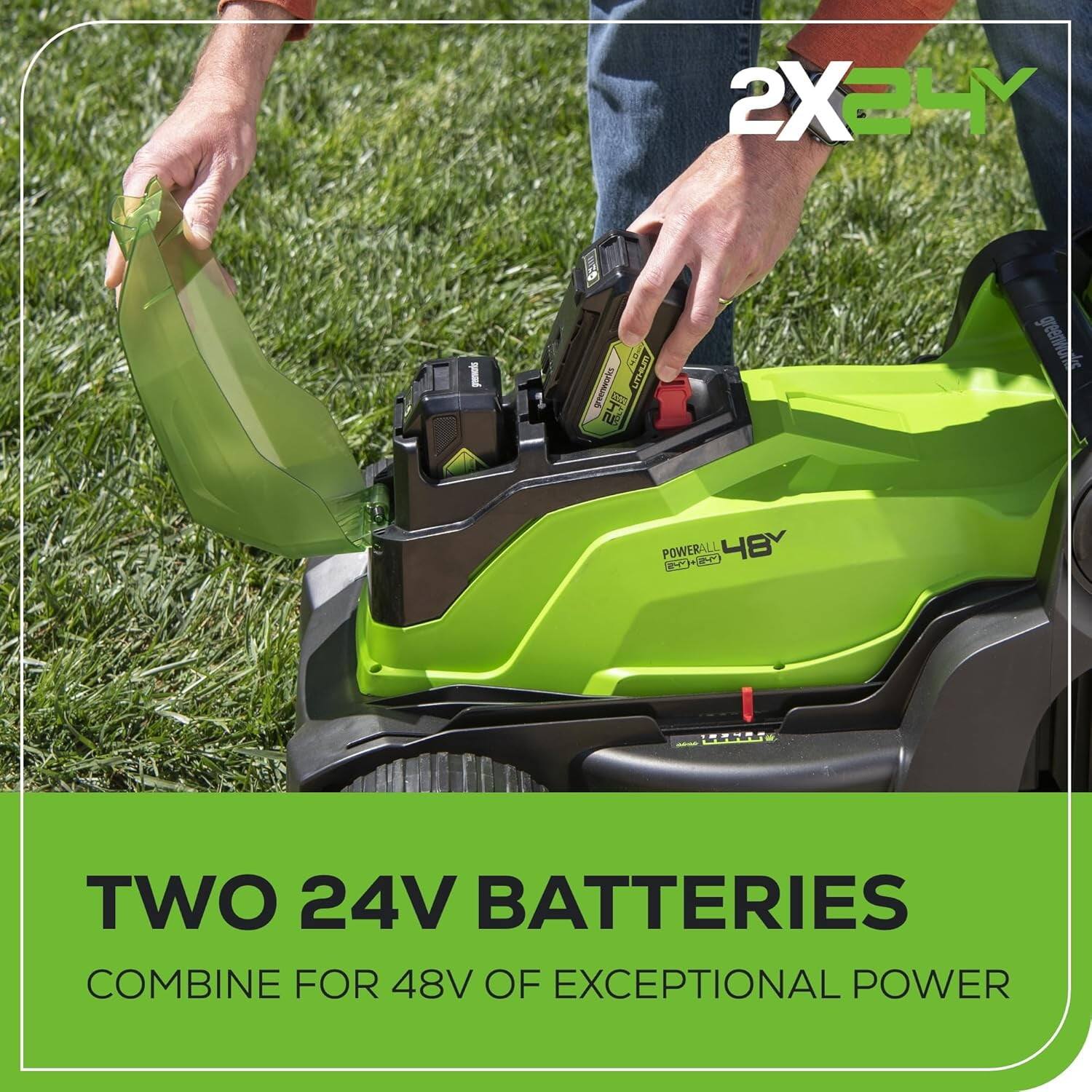 2X48V

TWO 24V BATTERIES
COMBINE FOR 48V OF EXCEPTIONAL POWER
