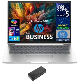 HP - EliteBook 640 Laptop 14.0 WUXGA (Intel Ultra 5-135U, 16GB DDR5, 1TB PCIe SSD, Intel Graphics, Win 11 Pro) - Pike Silver