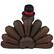 Alt View 3. Northlight - Pre-Lit Pilgrim Turkey Inflatable Thanksgiving Outdoor Yard Decoration - 6' - Multi.