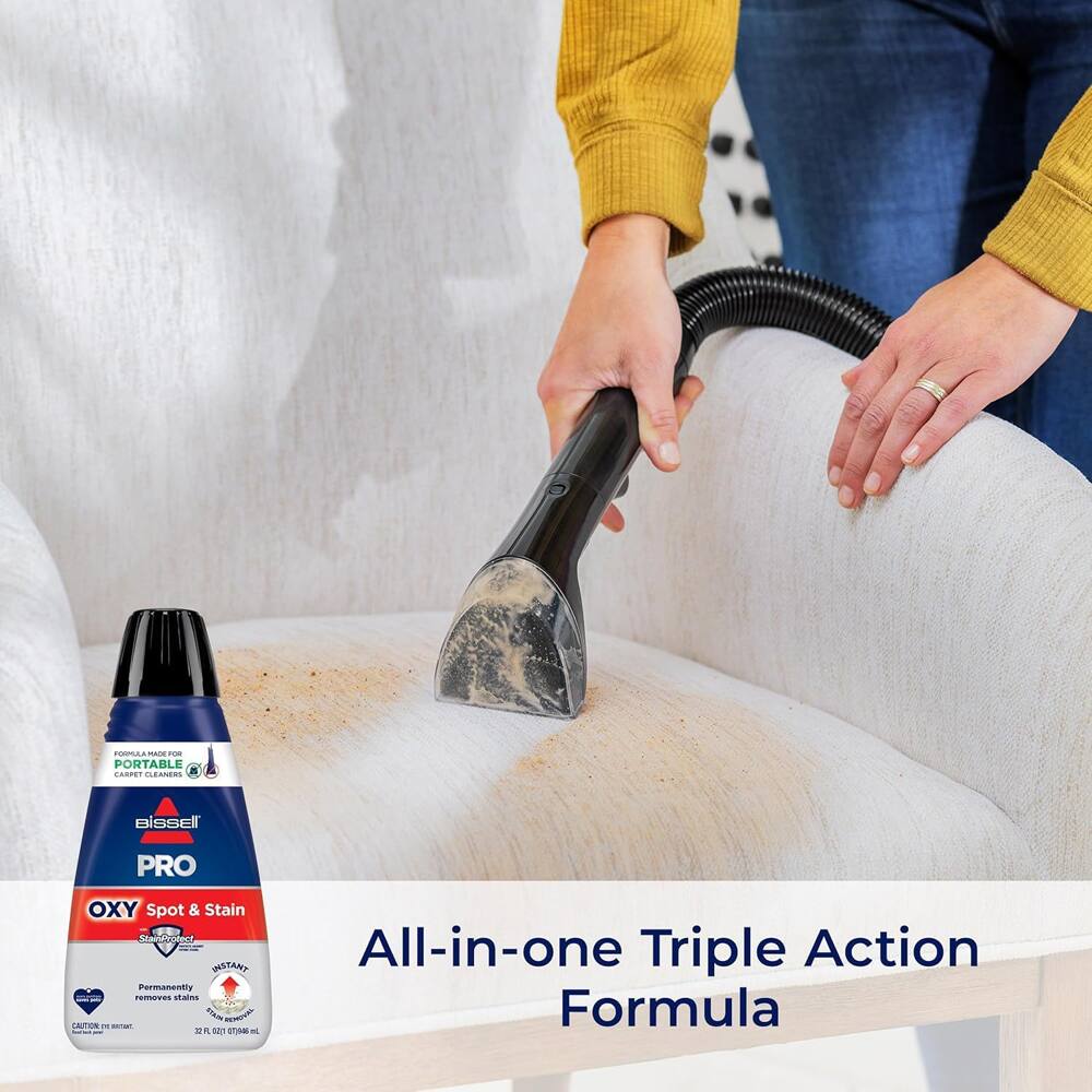 - PORTABLE CARPET CLEANERS BISSELL PRO OXY Spot & Stain
- Permanently removes stains
- All-in-one Triple Action Formula