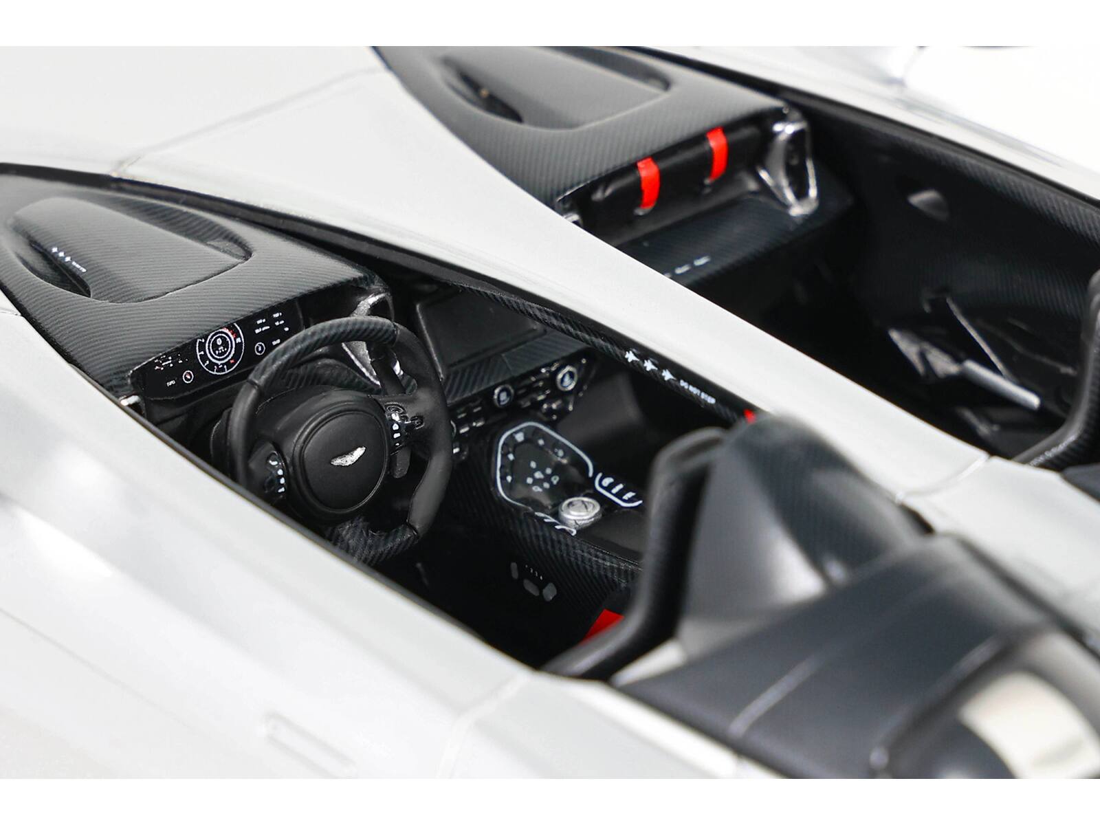 Angle. GT Spirit - 2020 Aston Martin V12 Speedster Silver Metallic 1/18 Model Car by GT Spirit - Silver Metallic.