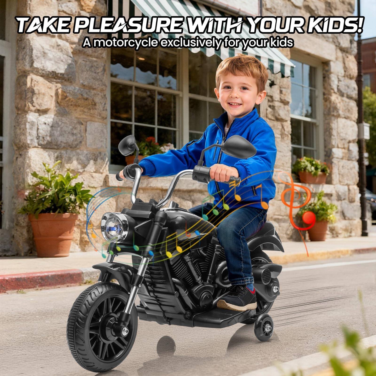 TAKE PLEASURE WITH YOUR KIDS!  
A motorcycle exclusively for your kids