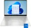 The text on the image is a description of the laptop's features. It reads: "Intel Core i7, 16GB RAM, 512GB SSD, 17.3" FHD IPS, Windows 10, HP Envy x360."