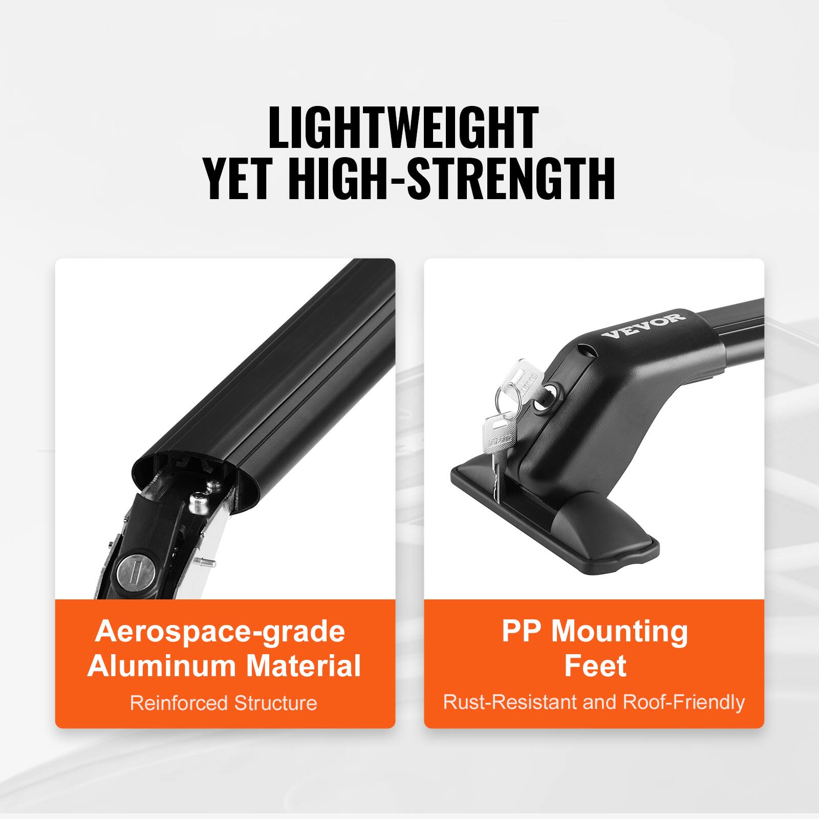 LIGHTWEIGHT YET HIGH-STRENGTH

- Aerospace-grade Aluminum Material
  - Reinforced Structure
- PP Mounting Feet
  - Rust-Resistant and Roof-Friendly