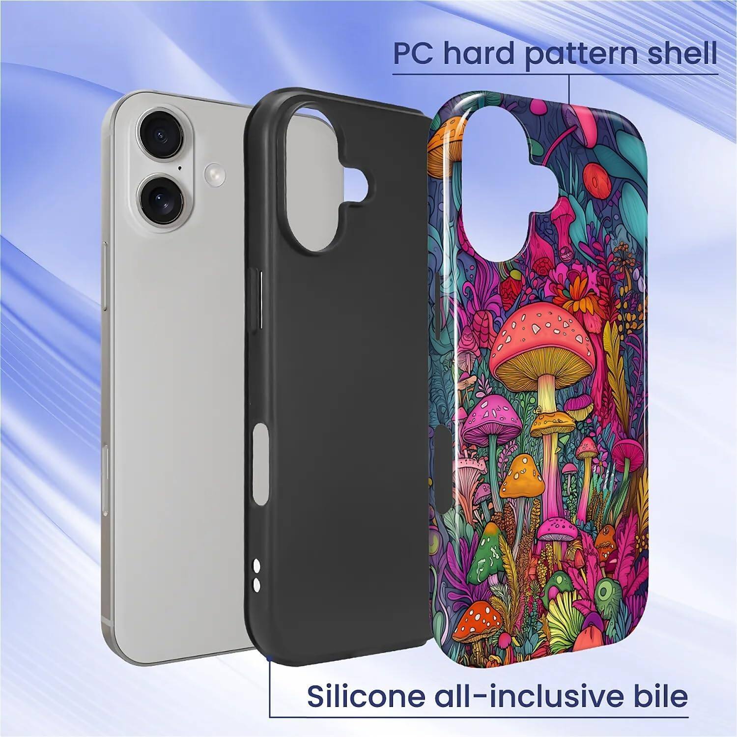 PC hard pattern shell  
Silicone all-inclusive bile