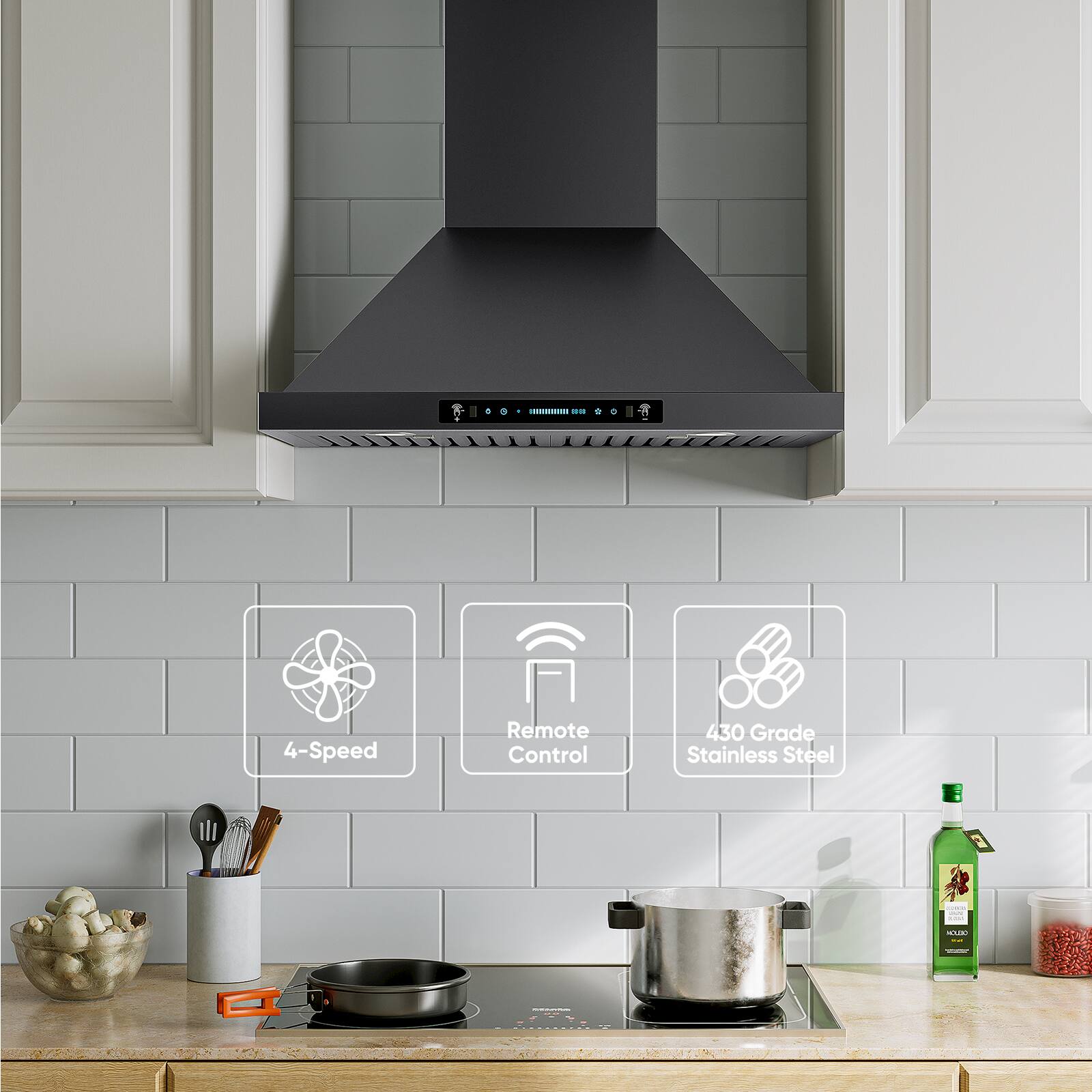 018 + 4-Speed Remote Control 430 Grade Stainless Steel