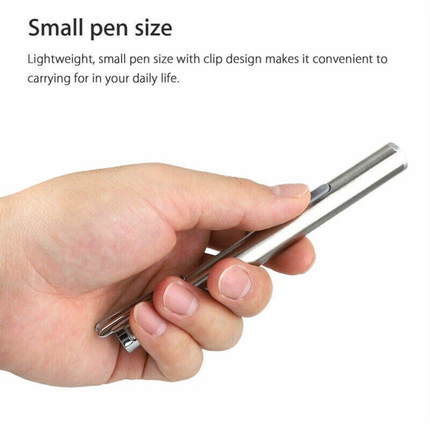 Small pen size

Lightweight, small pen size with clip design makes it convenient to carry for your daily life.