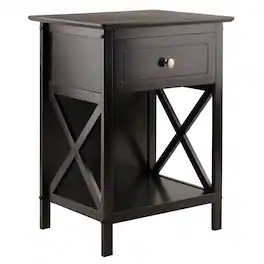 Winsome Wood - Xylia Accent Table, Nightstand - Coffee