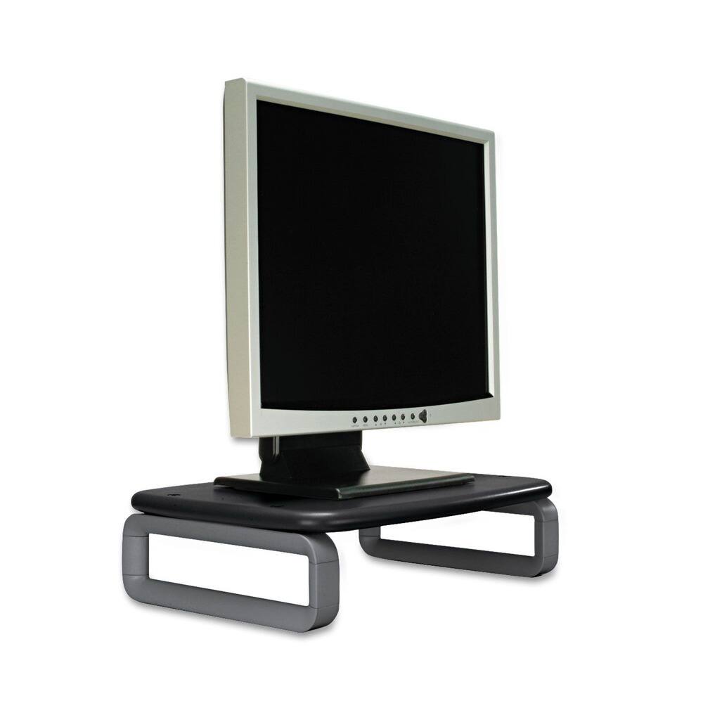 Left. Kensington - Kensington Monitor Stand with SmartFit, For 24" Monitors, 15.5" x 12" x 3" to 6", Black/Gray, Supports 80 lbs - Black/Gray.
