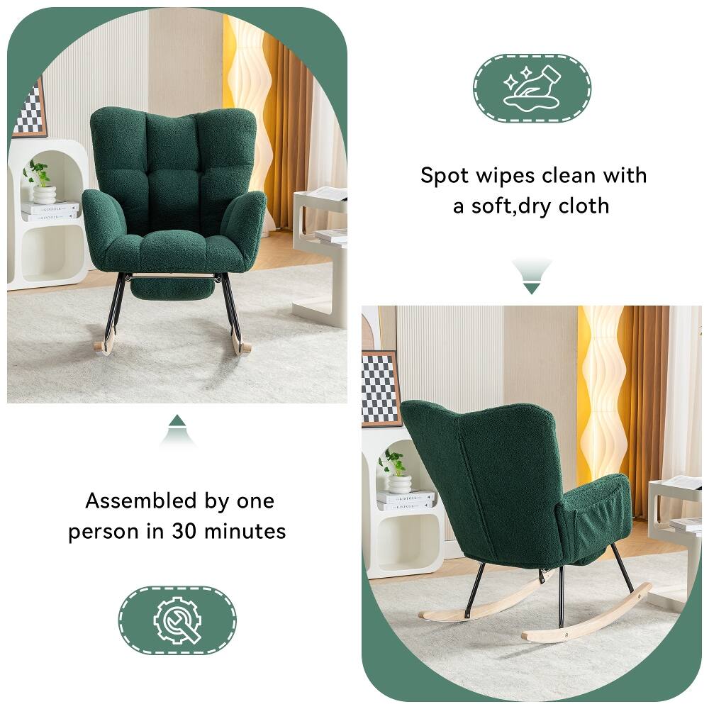 Spot wipes clean with a soft, dry cloth  
Assembled by one person in 30 minutes