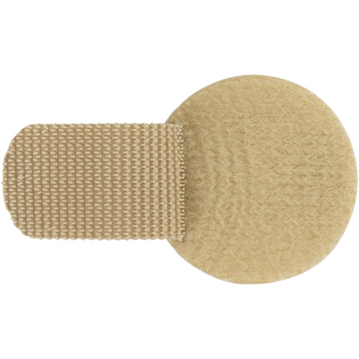 Wireless Mic Belts - Cable Discs Management Tabs, Tan, 50-Pack