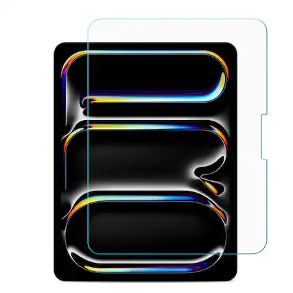 Front. Mybat - MyBat Tempered Glass Screen Protector (2.5D) for Apple iPad Pro 13 (2024)/ iPad Air 13 (2025) / iPad Air 13 (2024) - Clear.