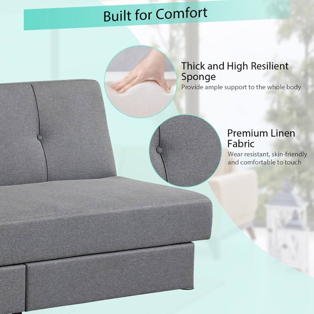 Built for Comfort

- Thick and High Resilient Sponge
  - Provide ample support to the whole body

- Premium Linen Fabric
  - Wear resistant, skin-friendly, and comfortable to touch