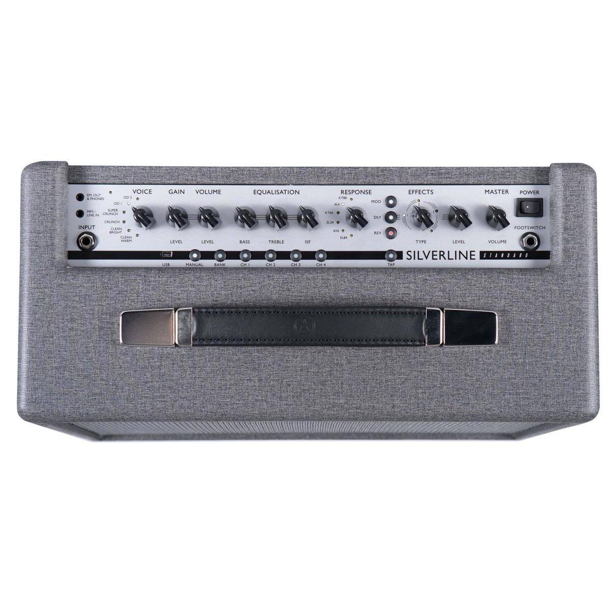 - VOICE
- GAIN
- VOLUME
- EQUALISATION
- RESPONSE
- EFFECTS
- MASTER
- POWER
- INPUT
- LEVEL
- BASS
- TREBLE
- MANUAL
- BANK
- CH1
- CH2
- CH3
- CH4
- TYPE
- LEVEL
- VOLUME
- SILVERLINE