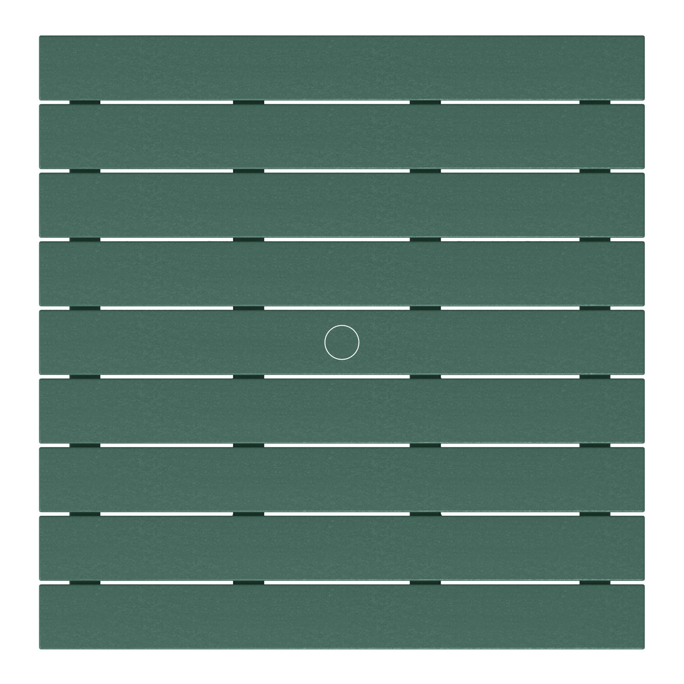 Alt View 1. WestinTrends - WestinTrends Malibu Low Outdoor HDPE Square Patio Coffee Table - Dark Green.