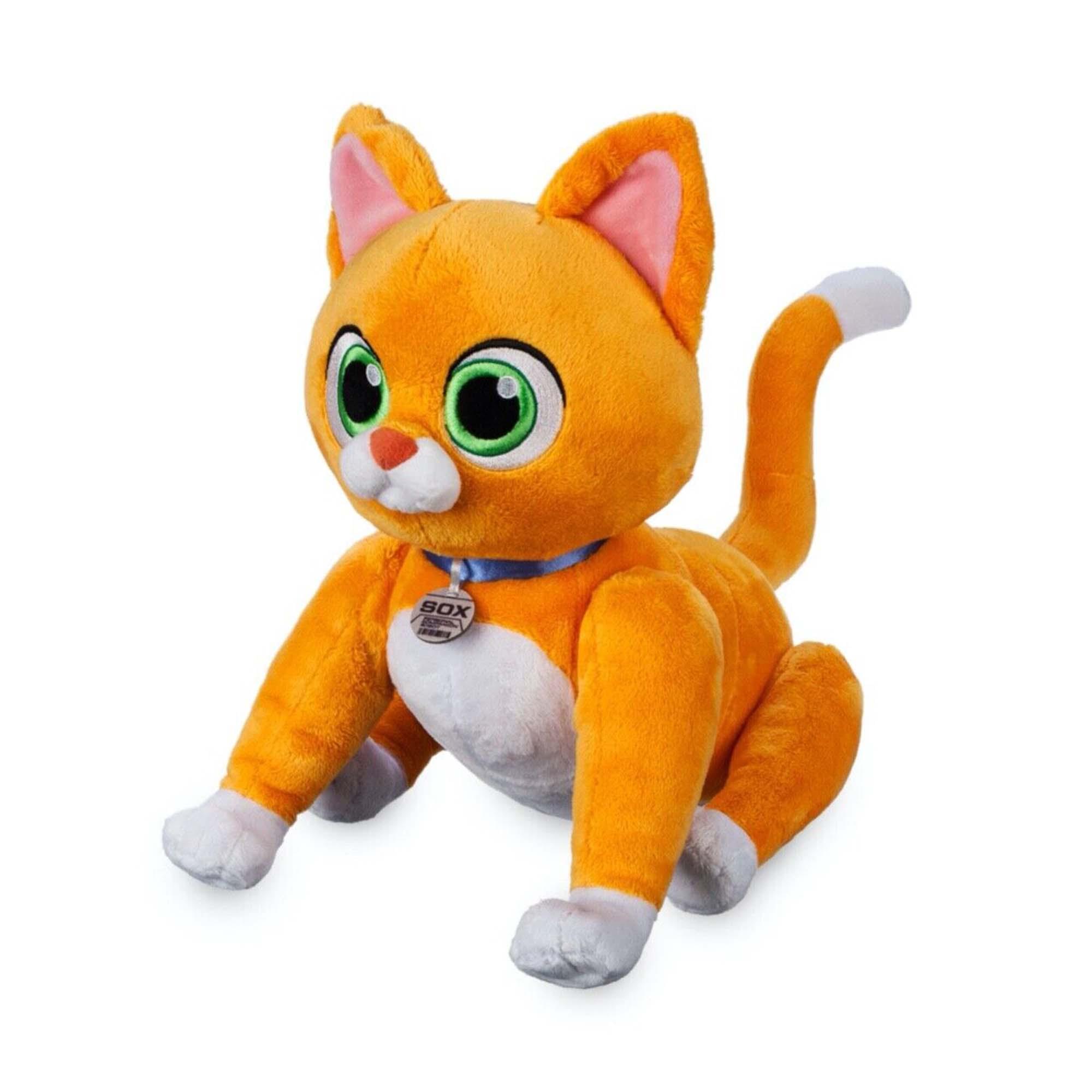 Front. Disney - Disney/Pixar Lightyear 14 Inch Sox Plush - Orange.