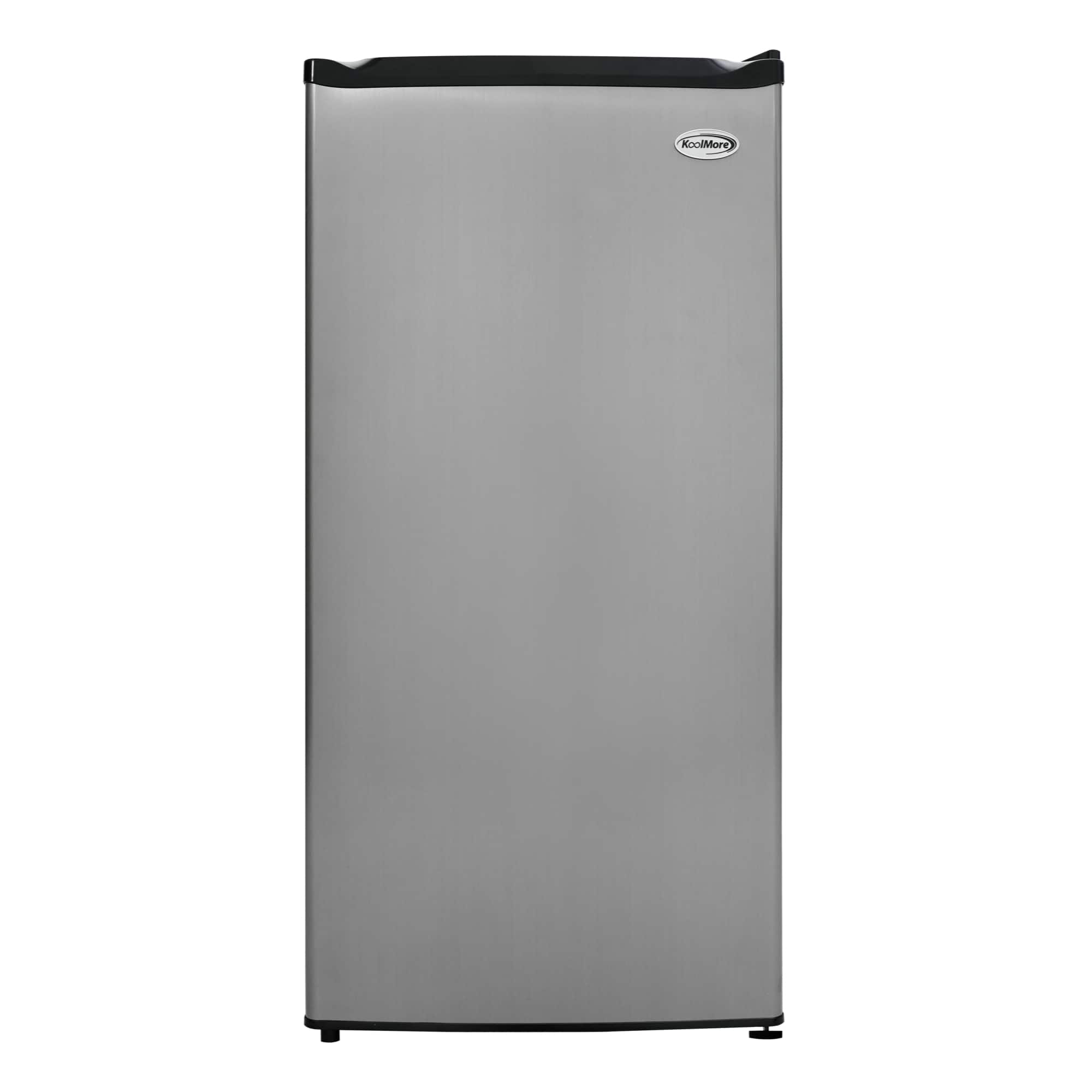 Koolmore - 21 in. Convertible Refrigerator/Freezer 4.2 cu. ft. in Silver (KM-RUF-42C) - Black