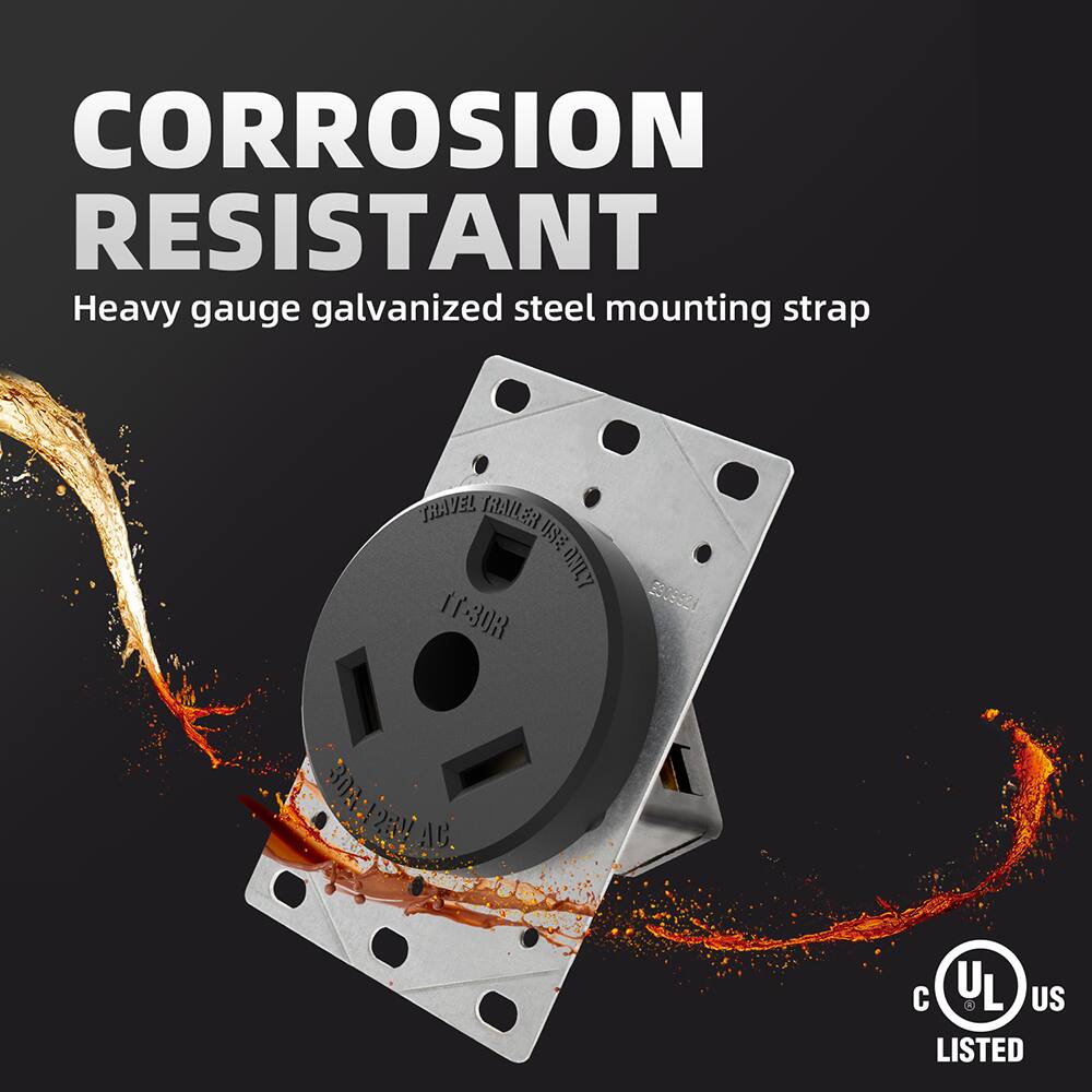 CORROSION RESISTANT  
Heavy gauge galvanized steel mounting strap  

TRAVEL TRAILER USE  
Z 1130R  
2908921  
BOL2EN S  

2: AC  
L 3 US  

LISTED  

UL  
US  
LISTED