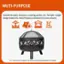 MULTI-PURPOSE Suitable for patio, backyard, camping, garden, etc. The light-weight design makes this metal fireplace convenient to move around. Note: Do not use it indoors. Do not touch the product before it is cooled.
