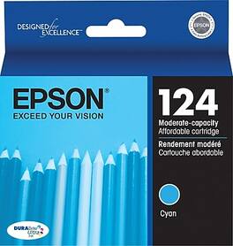 Epson - T124 Standard Yield Ink Cartridge - Cyan
