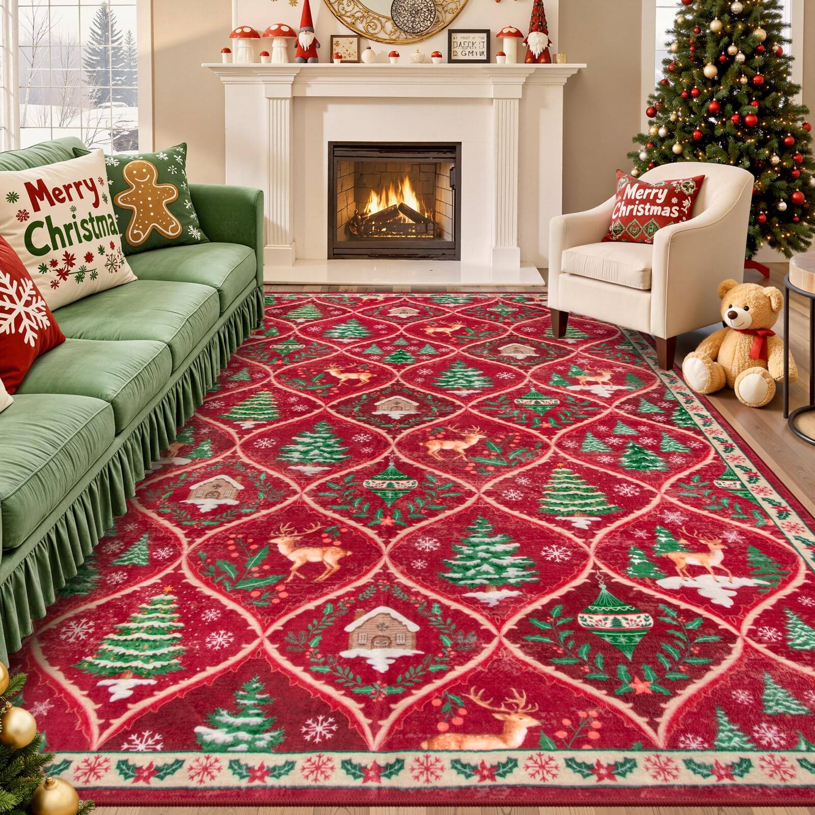 Christmas Red 8' x 10' (Rectangular)