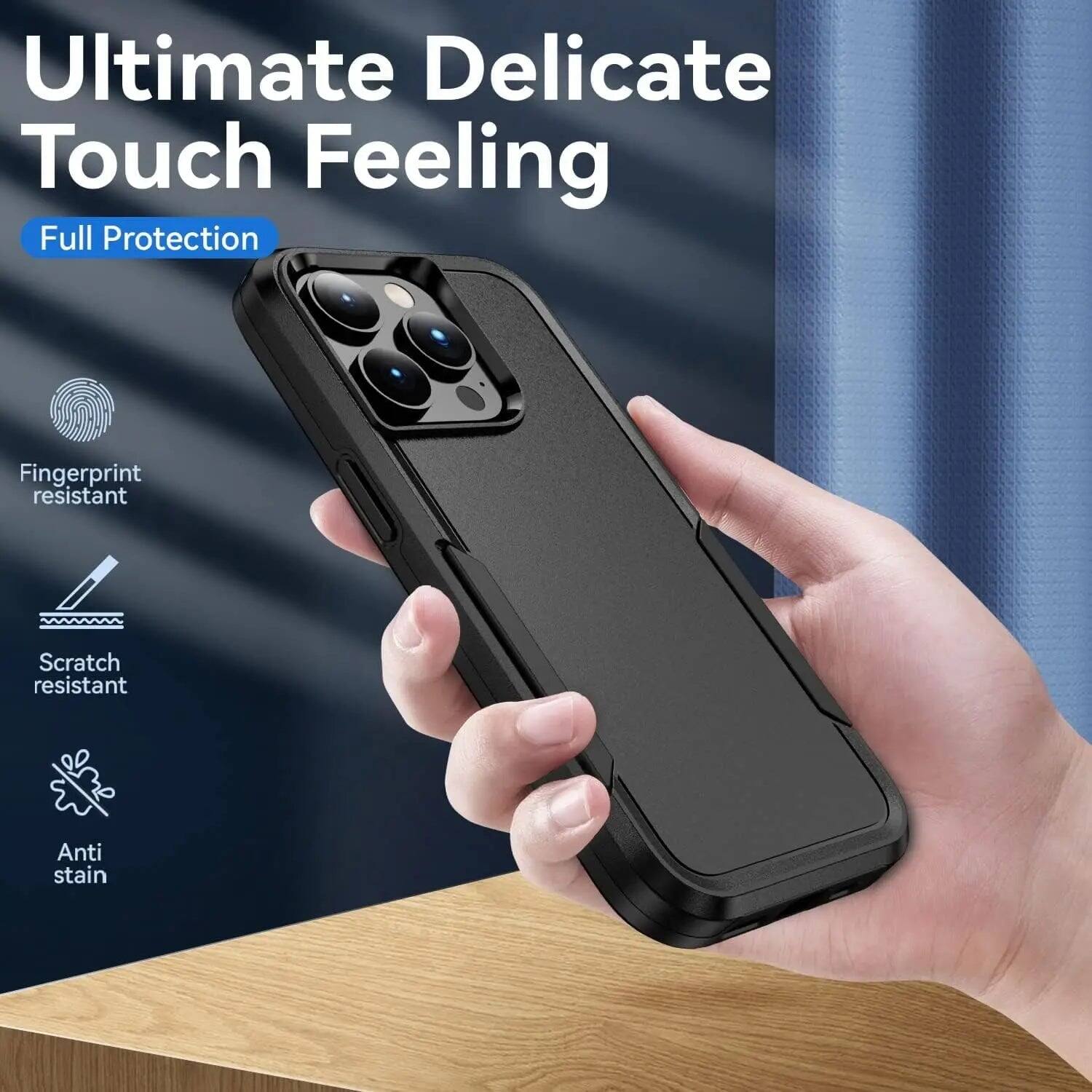 Ultimate Delicate Touch Feeling  
Full Protection  
Fingerprint resistant  
Scratch resistant  
Anti stain