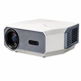 BOSS - S26A Portable Smart Projector, WiFi Bluetooth 3D, HDMI/USB/AV, PS5 & Fire Stick Ready, 50,000hr Lamp Life - White