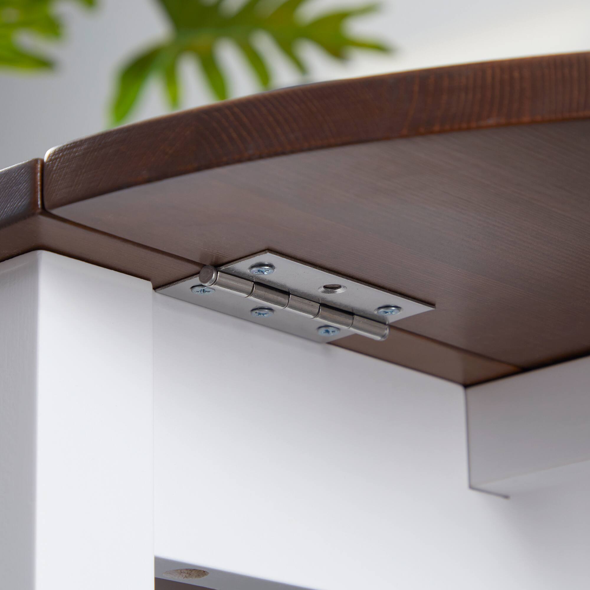 Alt View 7. Homcom - 55" Solid Wood Kitchen Table for 4-6 People, Oval Drop Leaf Tables for Small Spaces, Folding Dining Table - Brown.